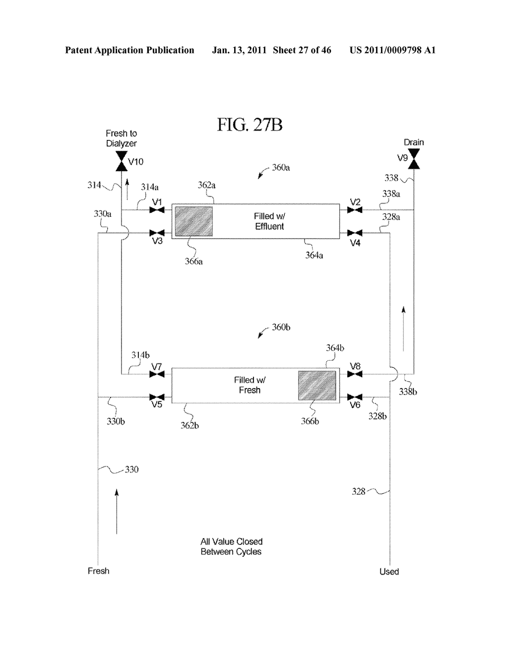 RENAL THERAPY SYSTEM HAVING PUMP REVERSING FLUID CONTROL - diagram, schematic, and image 28