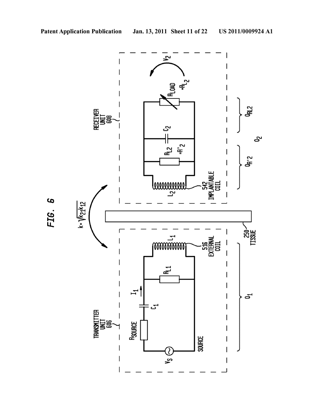 VARYING THE EFFECTIVE COIL AREA FOR AN INDUCTIVE TRANSCUTANEOUS POWER LINK - diagram, schematic, and image 12