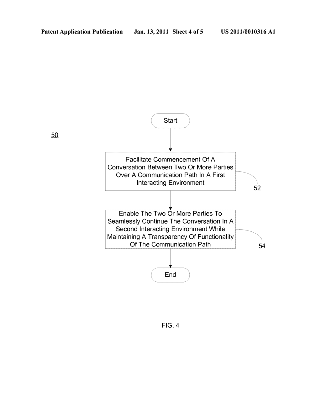 PROVIDING A SEAMLESS CONVERSATION SERVICE BETWEEN INTERACTING ENVIRONMENTS - diagram, schematic, and image 05