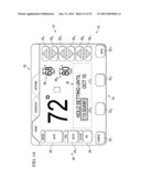 DISPLAY APPARATUS AND METHOD HAVING TABBED USER INTERFACE FOR AN ENVIRONMENTAL CONTROL SYSTEM diagram and image