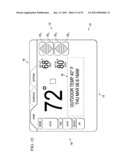 DISPLAY APPARATUS AND METHOD HAVING TABBED USER INTERFACE FOR AN ENVIRONMENTAL CONTROL SYSTEM diagram and image