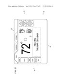 DISPLAY APPARATUS AND METHOD HAVING TABBED USER INTERFACE FOR AN ENVIRONMENTAL CONTROL SYSTEM diagram and image