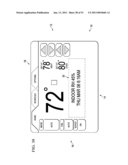 DISPLAY APPARATUS AND METHOD HAVING TABBED USER INTERFACE FOR AN ENVIRONMENTAL CONTROL SYSTEM diagram and image