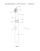 VIBRATING TOOTHBRUSH AND A REPLACEABLE BRUSH HEAD FOR USE WITH THE SAME diagram and image