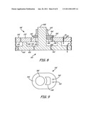 WASHER WITH COOLING PASSAGE FOR A TURBINE ENGINE COMBUSTOR diagram and image