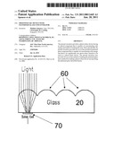 PHOTOVOLTAIC DEVICE WITH PATTERNED GLASS CONCENTRATOR diagram and image