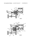 TRAVEL SYSTEM FOR A HYBRID TYPE MOTOR VEHICLE AND METHOD FOR DRIVING SAME diagram and image