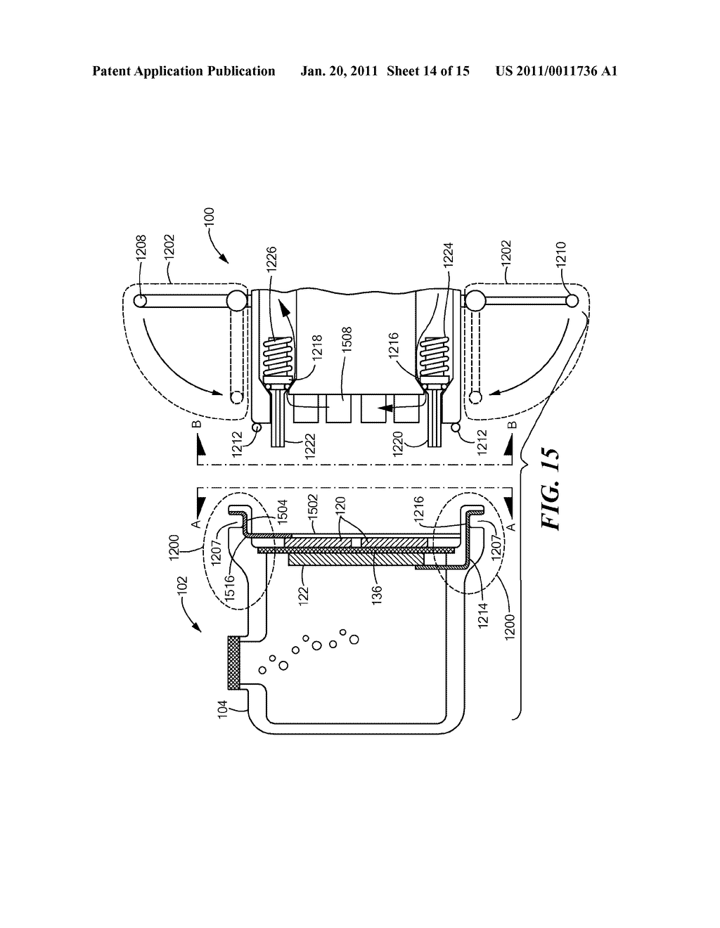 Disposable Cartridge for an Electrolytic Cell - diagram, schematic, and image 15