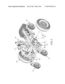 WHEEL SET STRUCTURE OF AN ELECTRIC WHEELCHAIR diagram and image