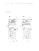 Mobile Terminal, Recording Medium, and Data Storing Method diagram and image