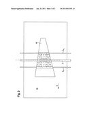 DEVICE AND METHOD FOR CONTACTLESS DETECTION OF CHARACTERISTICS OF CONTINUOUSLY DELIVERED TRANSLUCENT PRODUCTS diagram and image