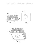 Quasi-radial heatsink with rectangular form factor and uniform fin length diagram and image
