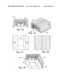 Quasi-radial heatsink with rectangular form factor and uniform fin length diagram and image