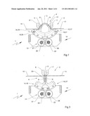 DEVICE FOR DEFORMING A BOOK COVER ALIGNED APPROXIMATELY ON A BOOK BLOCK BACK diagram and image