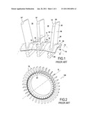 BLADE WITH NON-AXISYMMETRIC PLATFORM diagram and image