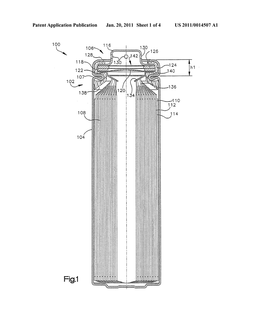 Housing for a Sealed Electrochemical Battery Cell - diagram, schematic, and image 02