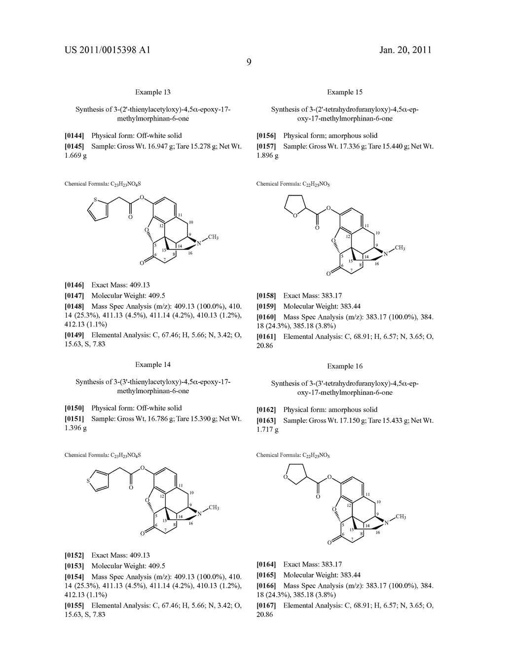 3-Oxy-Hydromorphone Derivatives - diagram, schematic, and image 10
