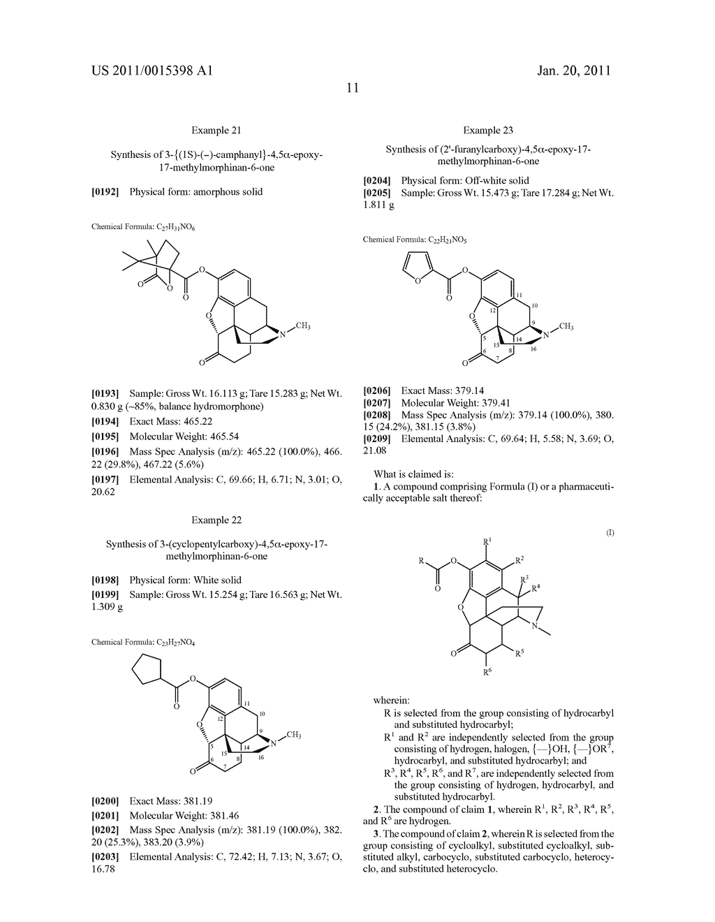 3-Oxy-Hydromorphone Derivatives - diagram, schematic, and image 12