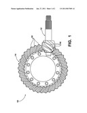 REDUCED FRICTION RING AND PINION GEAR SET diagram and image