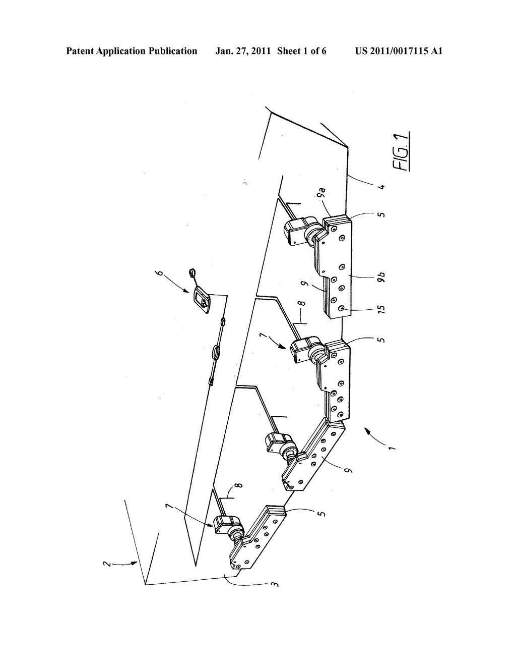 ARRANGEMENT FOR DYNAMIC CONTROL OF RUNNING TRIM AND LIST OF A BOAT - diagram, schematic, and image 02