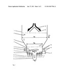 METHOD AND DEVICE FOR METERED REMOVAL OF A FINE-GRAINED TO COARSE-GRAINED SOLID MATERIAL OR SOLID MATERIAL MIXTURE FROM A STORAGE CONTAINER diagram and image