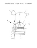 Retractable (medical) oxygen tubing reel diagram and image