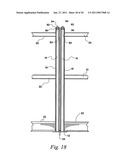 Metal safety rail for open floors of a building under construction diagram and image
