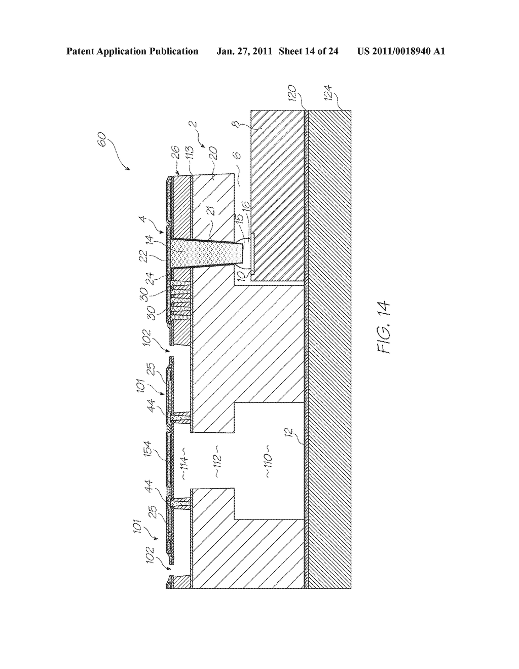 PRINTHEAD INTEGRATED CIRCUIT CONFIGURED FOR BACKSIDE ELECTRICAL CONNECTION - diagram, schematic, and image 15