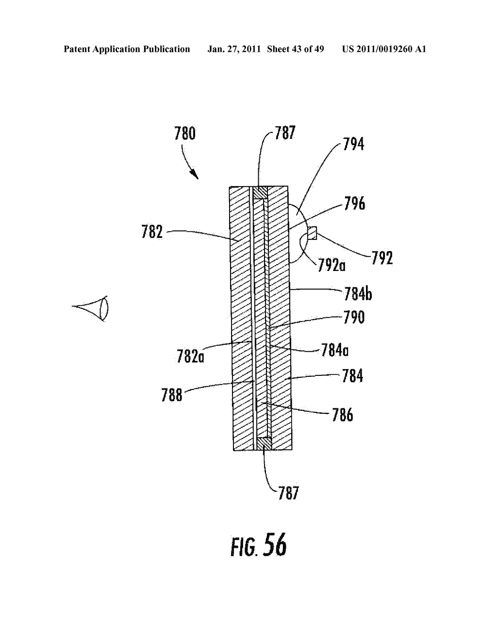 VEHICULAR ELECTROCHROMIC INTERIOR REARVIEW MIRROR ASSEMBLY - diagram, schematic, and image 44