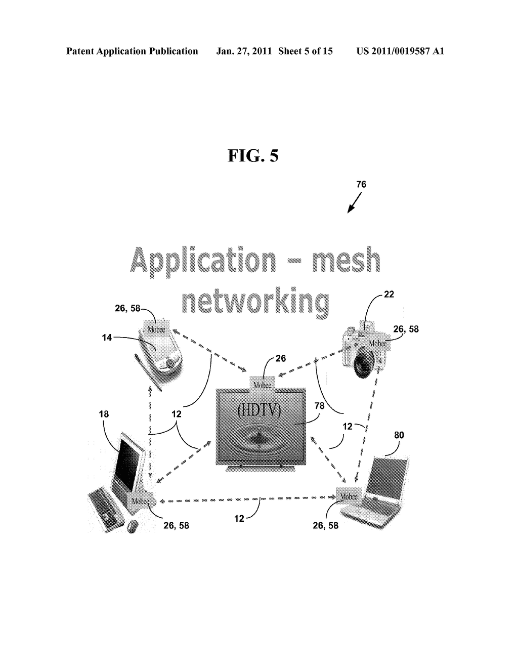 METHOD AND SYSTEM FOR DYNAMIC INFORMATION EXCHANGE ON LOCATION AWARE MESH NETWORK DEVICES - diagram, schematic, and image 06