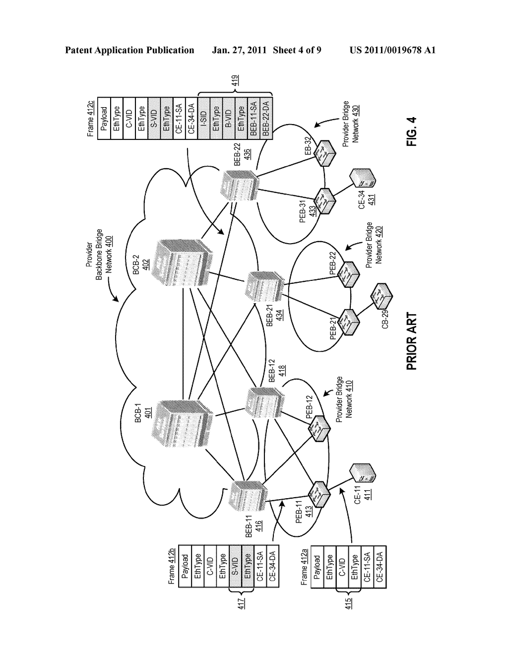 ROUTING FRAMES IN A SHORTEST PATH COMPUTER NETWORK FOR A MULTI-HOMED LEGACY BRIDGE NODE - diagram, schematic, and image 05
