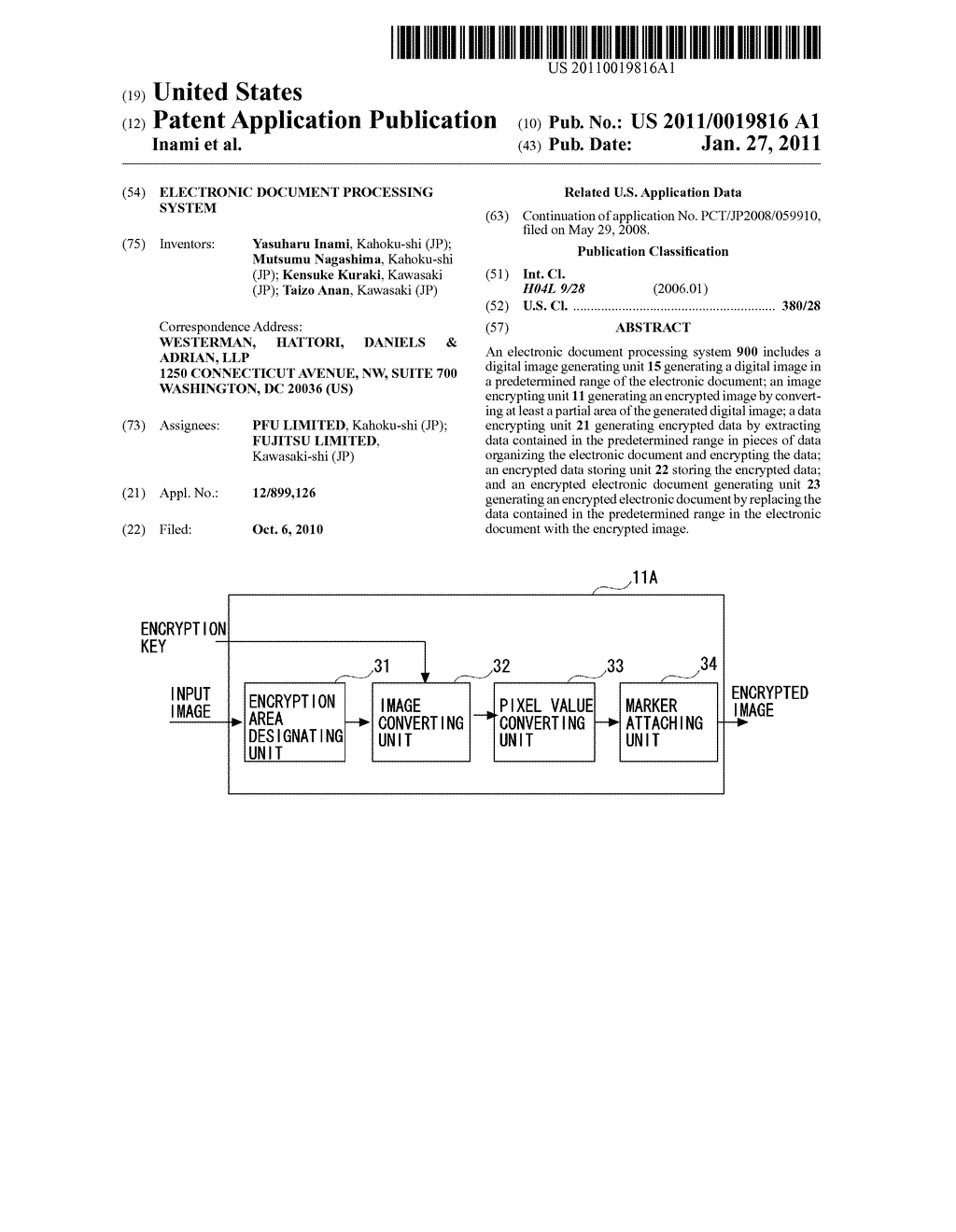 ELECTRONIC DOCUMENT PROCESSING SYSTEM - diagram, schematic, and image 01