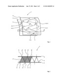 METHOD FOR MANUFACTURING A CORE COMPOSITE PROVIDED WITH COVER LAYERS ON BOTH SIDES AS WELL AS A CORE COMPOSITE diagram and image