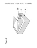 DEVICE COMPRISING A COLOURED AND BIODEGRADABLE POLYMER LAYER FOR ANALYZING THE AGE AND/OR QUALITY OF A NATURAL PRODUCT (INTEGRATED FRESHNESS INDICATOR) diagram and image