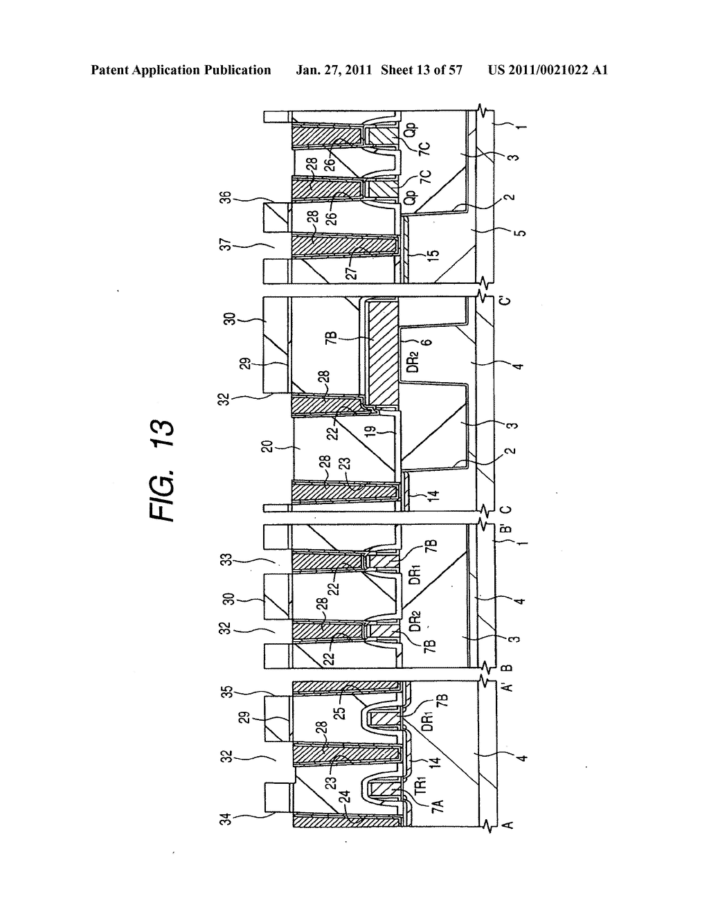  METHOD OF MANUFACTURING A SEMICONDUCTOR INTEGRATED CIRCUIT DEVICE - diagram, schematic, and image 14