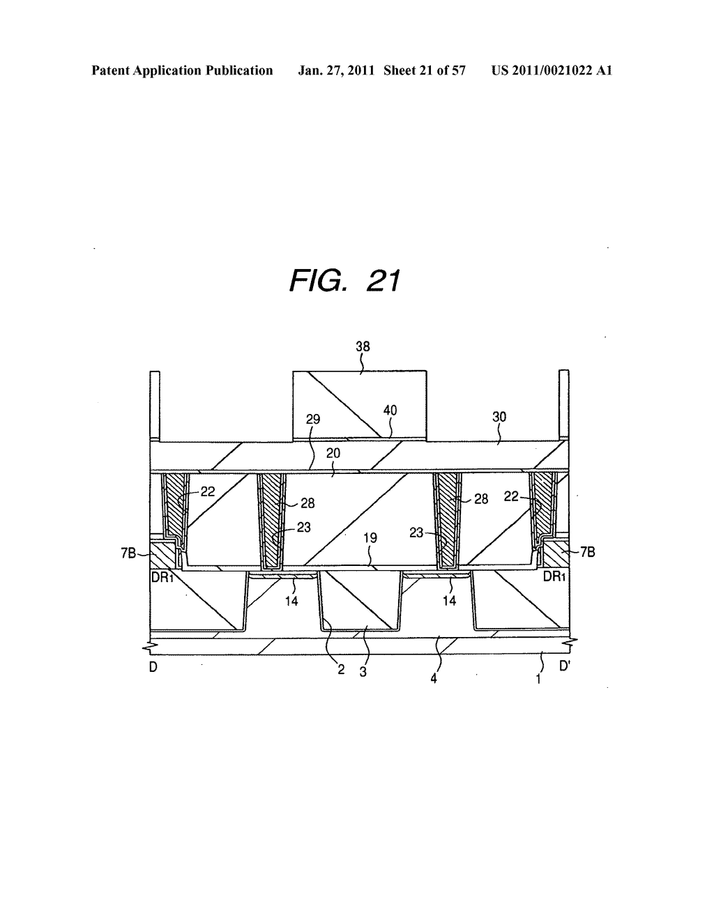  METHOD OF MANUFACTURING A SEMICONDUCTOR INTEGRATED CIRCUIT DEVICE - diagram, schematic, and image 22