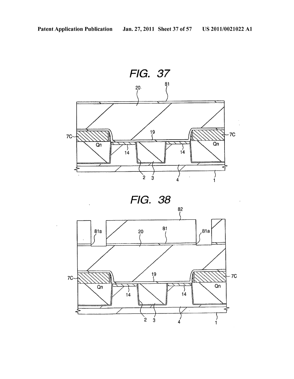  METHOD OF MANUFACTURING A SEMICONDUCTOR INTEGRATED CIRCUIT DEVICE - diagram, schematic, and image 38