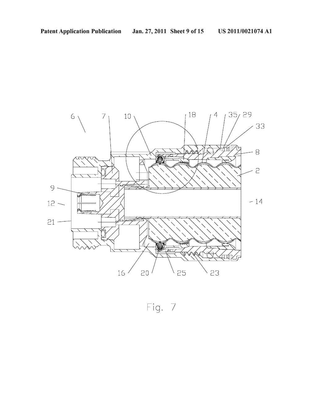 Self Gauging Insertion Coupling Coaxial Connector - diagram, schematic, and image 10