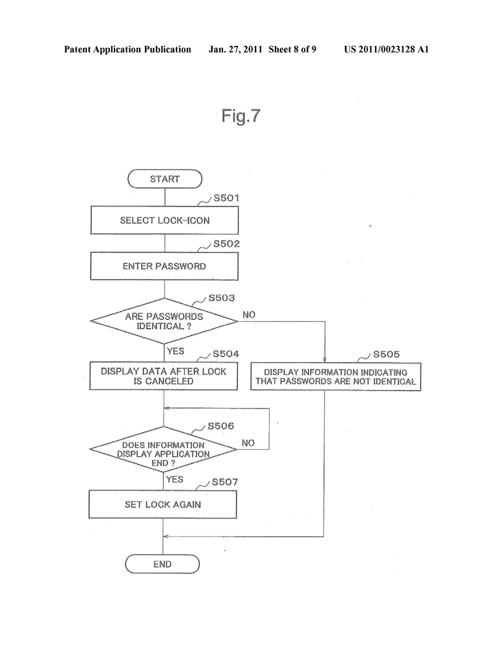 INFORMATION PROCESSING DEVICE, LOCK CONTROLLING METHOD, AND LOCK CONTROLLING PROGRAM - diagram, schematic, and image 09