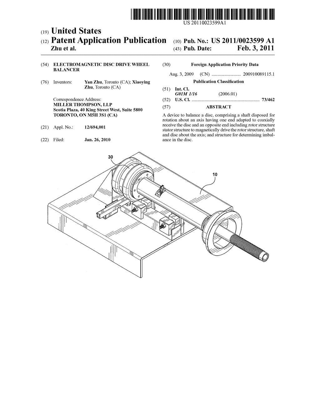 ELECTROMAGNETIC DISC DRIVE WHEEL BALANCER - diagram, schematic, and image 01