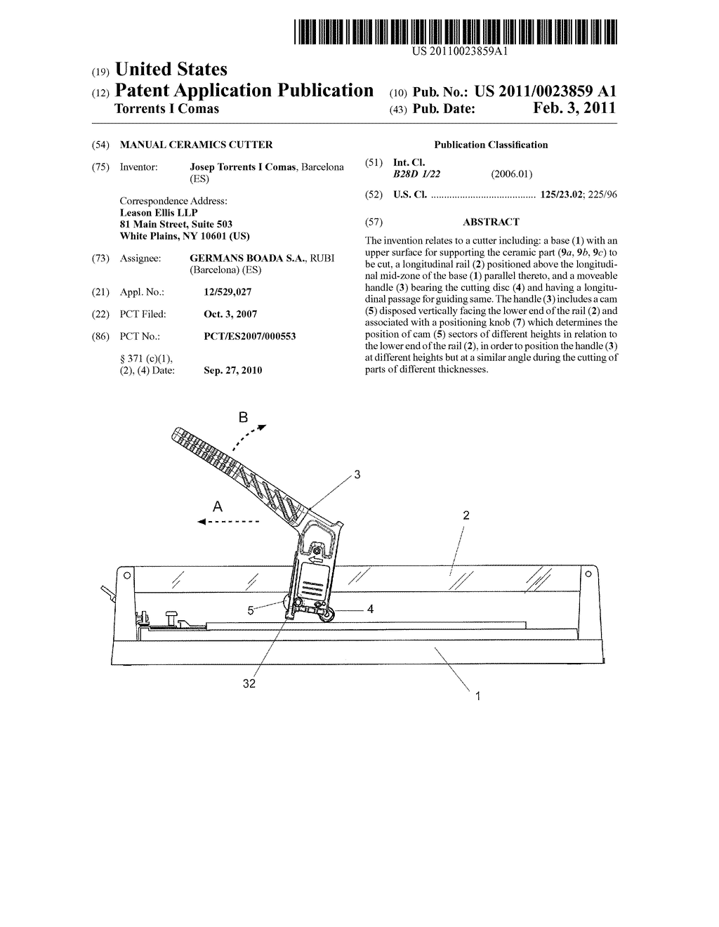 Manual Ceramics Cutter - diagram, schematic, and image 01