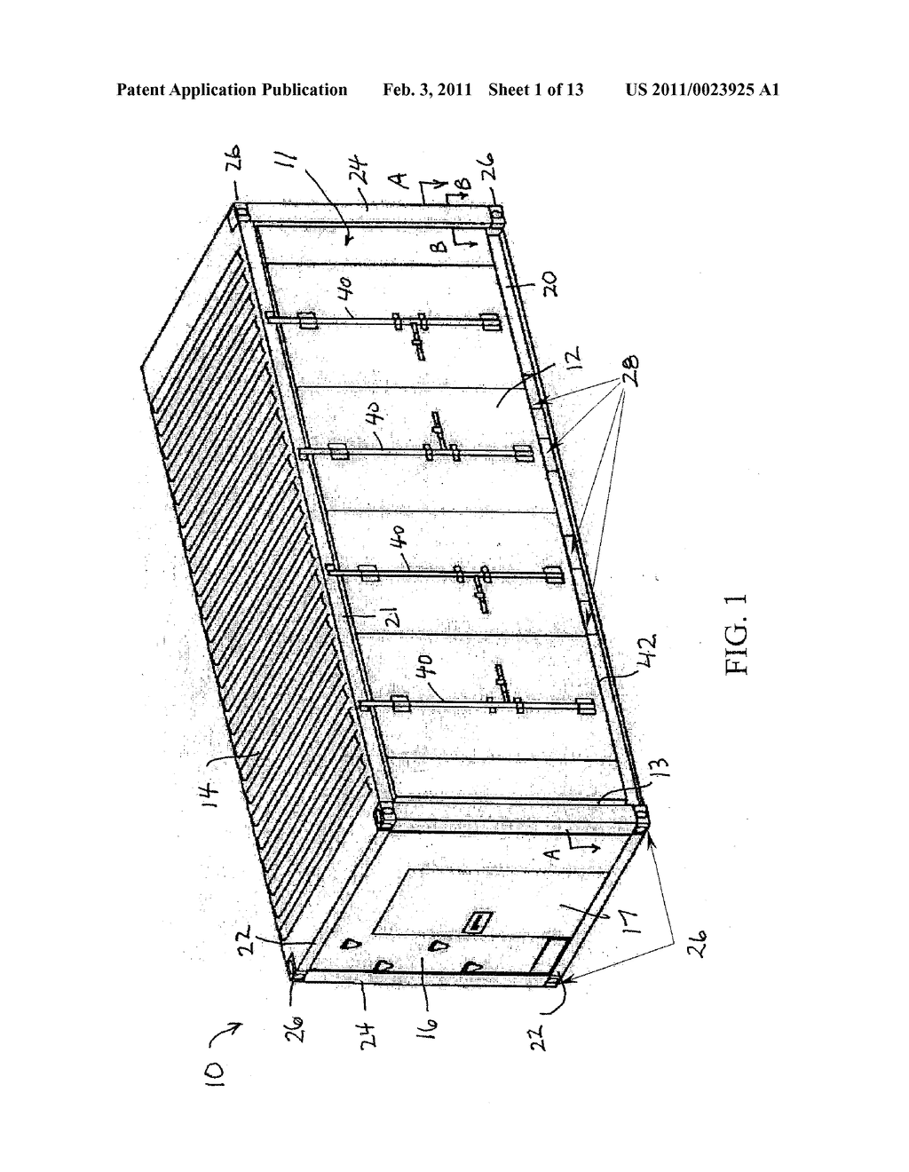 EXTENDIBLE HEIGHT CONTAINER AND SHELTER - diagram, schematic, and image 02
