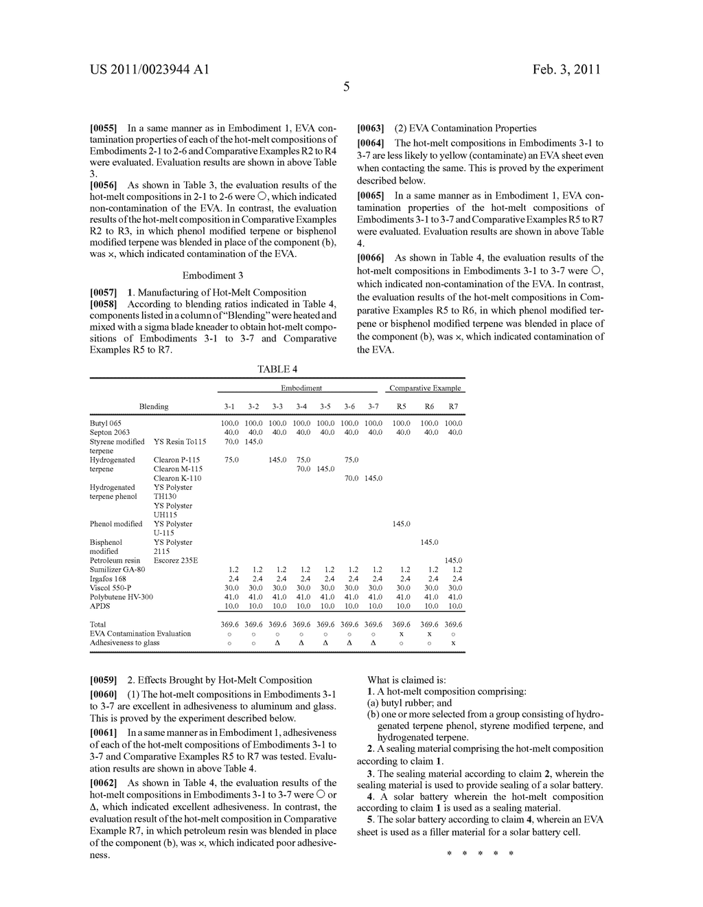 HOT-MELT COMPOSITION, SEALING MATERIAL, AND SOLAR BATTERY - diagram, schematic, and image 07