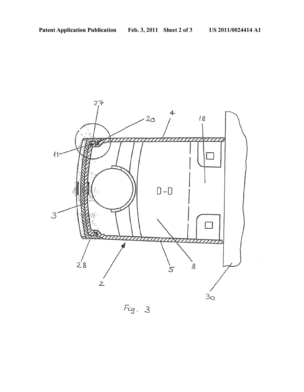 HOUSING FOR A SANITARY PRODUCT DISPENSER - diagram, schematic, and image 03