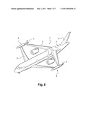 Aircraft with yaw control by differential drag diagram and image