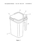 CONTAINER AND LID WITH MULTIPLE CHAMBERS AND RELATED METHODS diagram and image