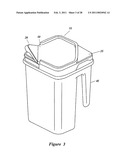 CONTAINER AND LID WITH MULTIPLE CHAMBERS AND RELATED METHODS diagram and image