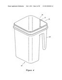 CONTAINER AND LID WITH MULTIPLE CHAMBERS AND RELATED METHODS diagram and image