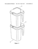 CONTAINER AND LID WITH MULTIPLE CHAMBERS AND RELATED METHODS diagram and image