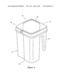 CONTAINER AND LID WITH MULTIPLE CHAMBERS AND RELATED METHODS diagram and image